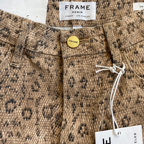 Frame Le Crop Mini Boot Snake Mid Rise Size 25 - Picture 9 of 13